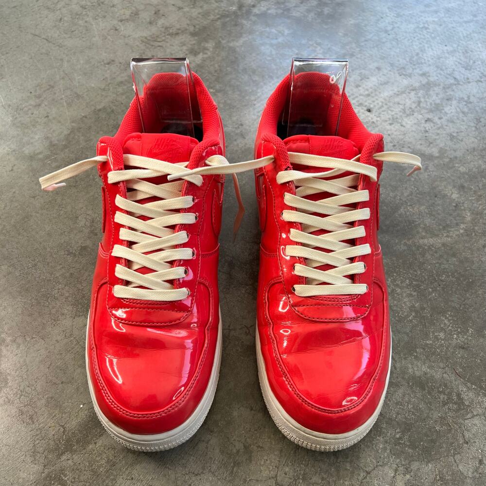 Nike Air Force 1 Low Pink Patent Leather AJ9505-600 Men’s 11 - Picture 2 of 8